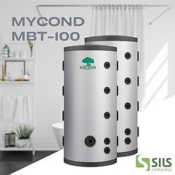 Бак для теплового насосу MYCOND, буферна ємність МВТ 100 з електричним нагрівачем на 100 літрів