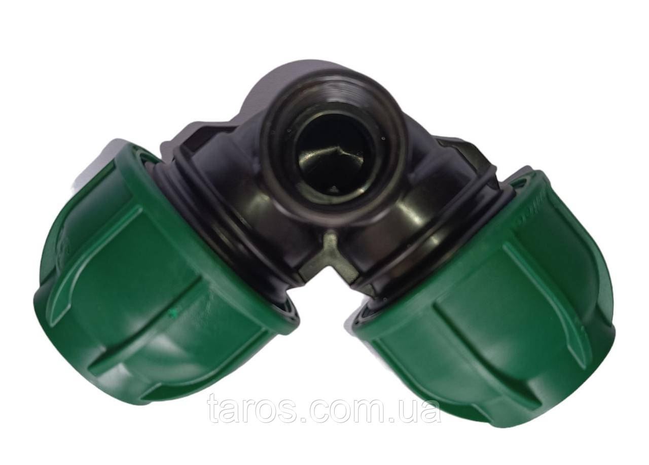 Коліно компресійне з внутрішньою боковою різьбою Irritec 32х32 3/4" (рор-up), фото 1