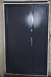 Вхідні двері Метал/Метал Антрацит (вхідні вулиця) Ваш ВиД Рал 7024 1200х2050х80 Ліве/Праве, фото 3