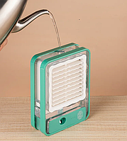 Настольный вентилятор-охладитель с механическим управлением и LED подсветкой,Охлаждающий кондиционер с USB
