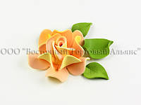 Цветы из мастики - Роза Королевская - Персиковая ∅90, фото 1