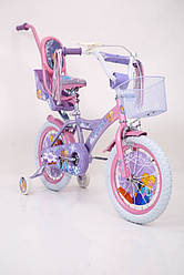 Дитячий двоколісний велосипед для дівчинки ICE FROZEN Ледянное Серце Ганна і Ельза 19PS01-12 на 12 дюймів