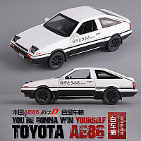 Статуэтка для дома металическая машинка 1:32 Toyota AE86 Sprinter Trueno, si