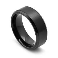 Мужское кольцо черное, Все размеры, Черное кольцо для парней из ювелирной стали К-1, si