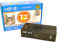 Т2 тюнер для телевизора MG811, ТВ тюнер, Т2 приставка YouTube IPTV WiFi HDMI USB MEGOGO, Ресивер T2, si