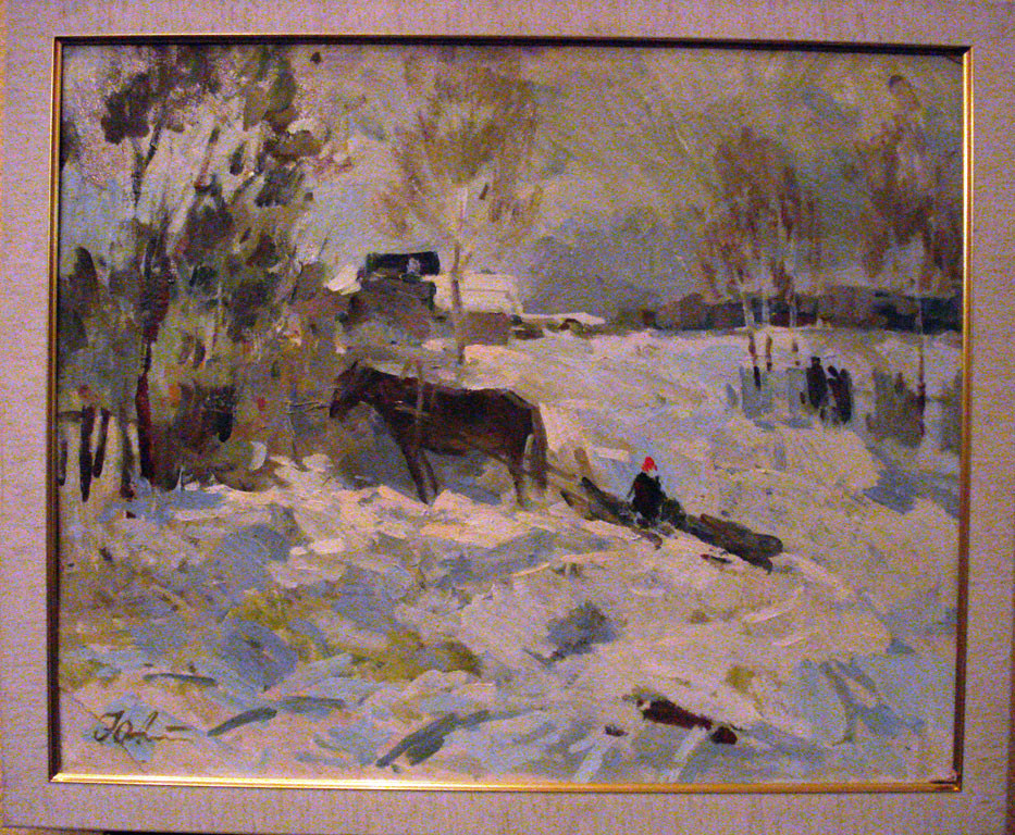 Картина Взимку Александрочкин Ю. М. 1989 рік