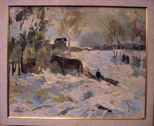 Картина Взимку Александрочкин Ю. М. 1989 рік, фото 1