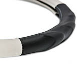 Чохол на кермо 40 см L чорно-сірий Elegant EL 105 541, фото 2