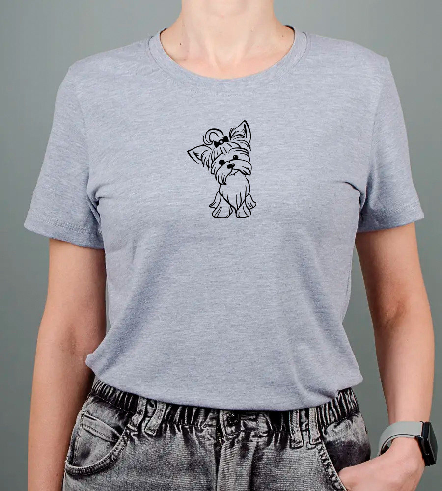 Футболка жіноча York 2475ж (Уп.4шт M-XXL), Св.Сірий меланж, фото 1