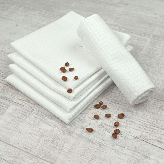 Вафельний рушник/салфетки для кухні 35х70 см Luxyart Білий (2000002415220)