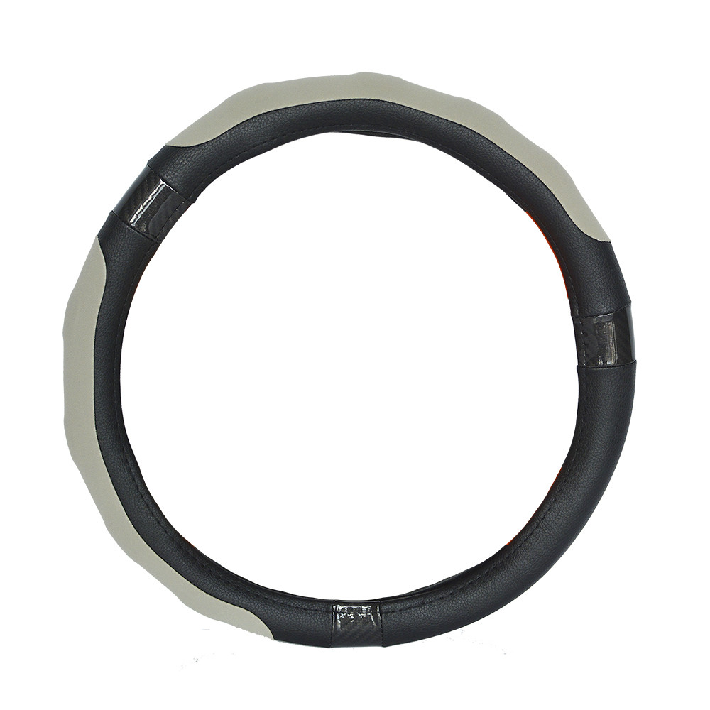 Чохол на кермо 40 см L чорно-сірий Elegant EL 105 536, фото 1