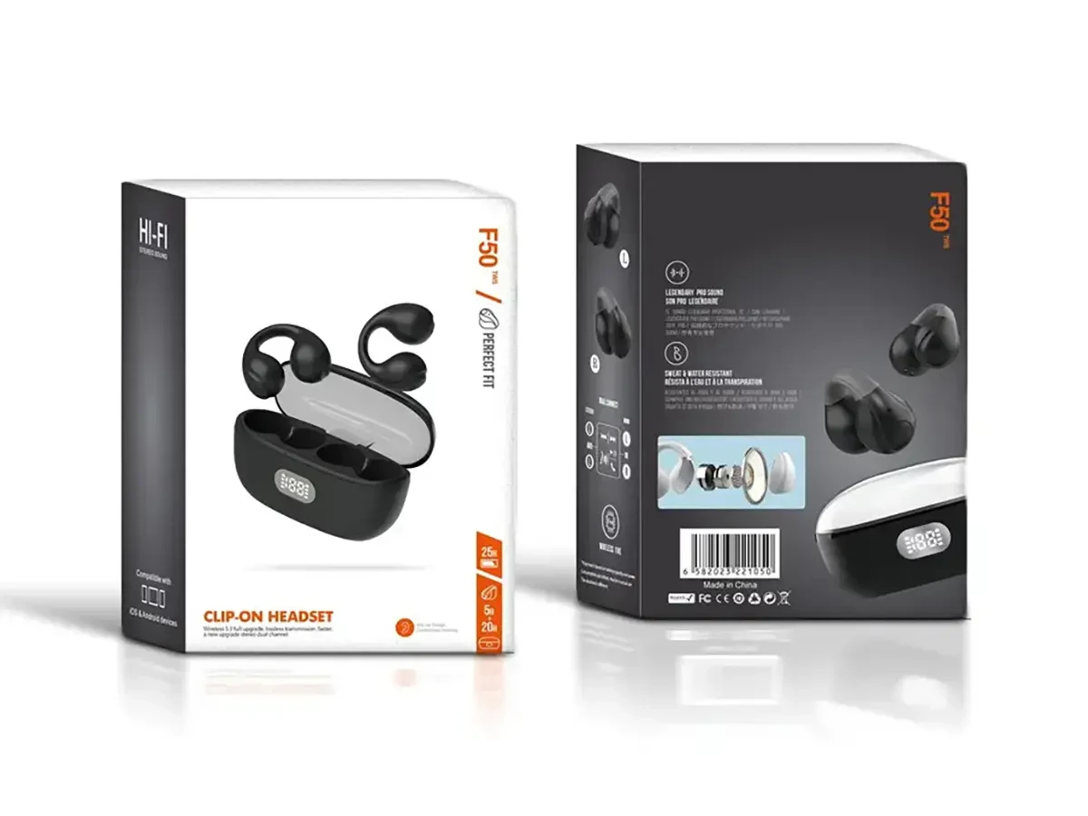 Гарнітура Double з кейсом Bluetooth F50 NB796 100шт 6752, фото 1