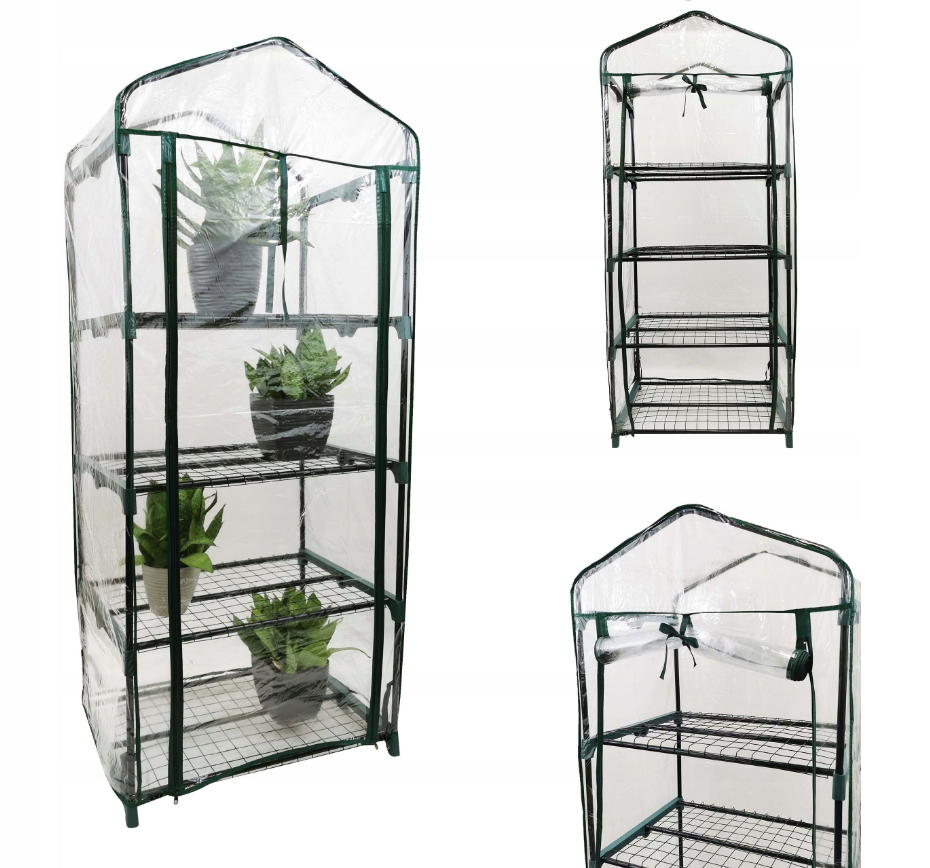 Стелаж-теплиця Kontrast Прозора 51 х 68 х 160 см (5901386202239), фото 1