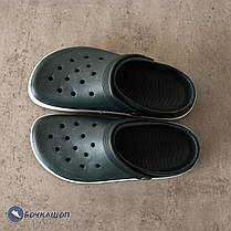 Чоловічі крокси кольору хакі, фото 3