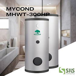 Бак запасу гарячої води MYCOND для систем ГВП МHWТ 300 НР, бойлер до теплових насосів на 300 літрів