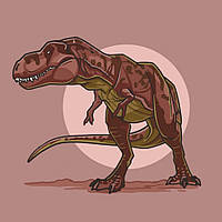 Картина по номерам "Тираннозавр" 15023-AC 30x30 см Toyvoo Картина за номерами "Тиранозавр" 15023-AC 30x30 см