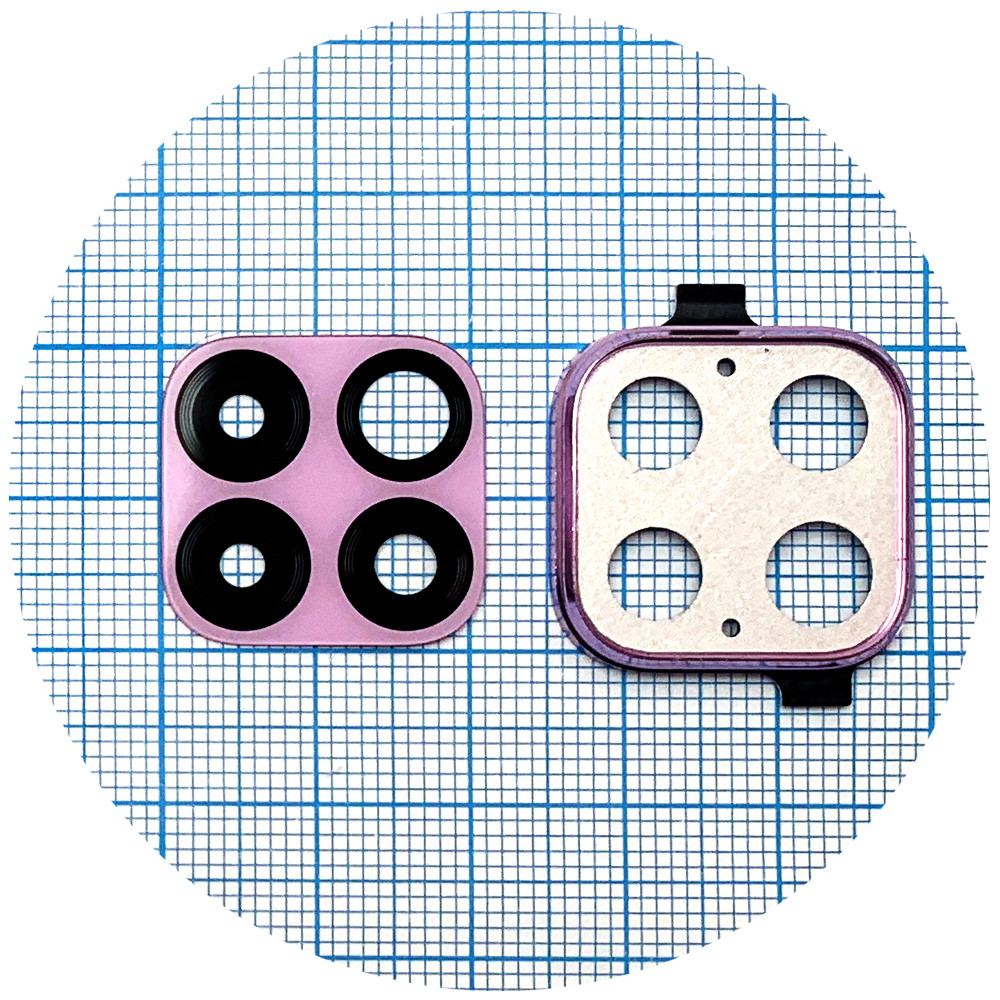 Скло камери Huawei P40 Lite JNY-LX1 (рожеве в рамці), фото 1