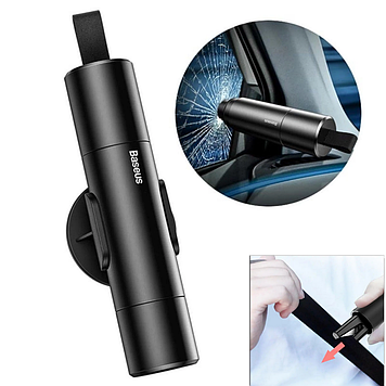 Аварійний молоток для розбивання скла автомобіля набір рятувальний для аварійної евакуації з машини Baseus