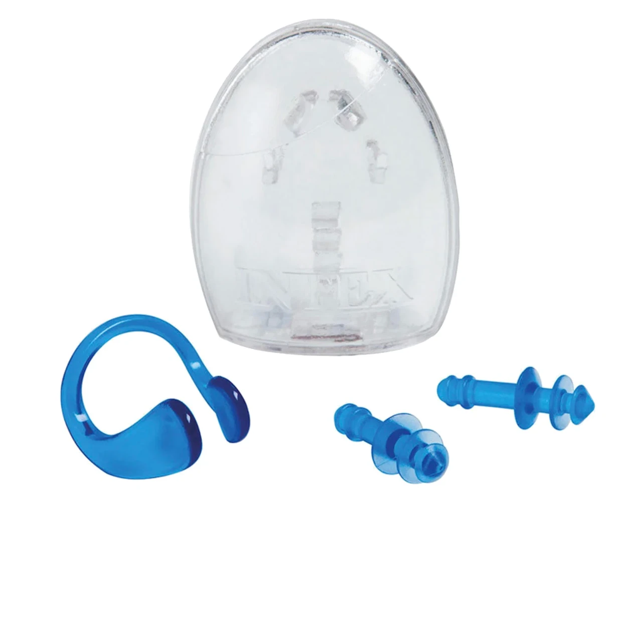 Беруші для вух, кліпса для носа Intex 55609 універсальні (8+) блакитний