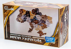 Дерев'яний пазл Мапа України