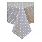 Скатертина Горох беж 136х120 см Прованс