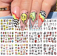 Набір наклейок для дизайну нігтів