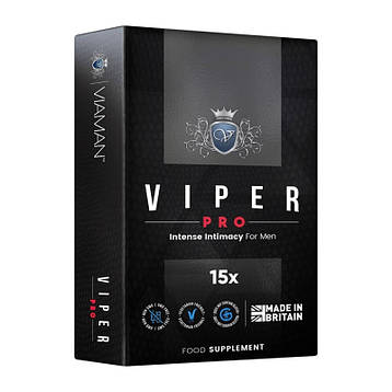 Препарат для чоловічої сили Viaman Viper Pro, 15 шт., фото 1