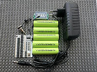 Комплект на Шуруповёрт 18-21 V.Перепаковка.18650 Li-ion.2500 mAh +зарядка 2 ампера