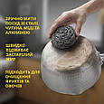Скребок металевий кухонний нержавіючий / упаковка 2 шт, фото 2