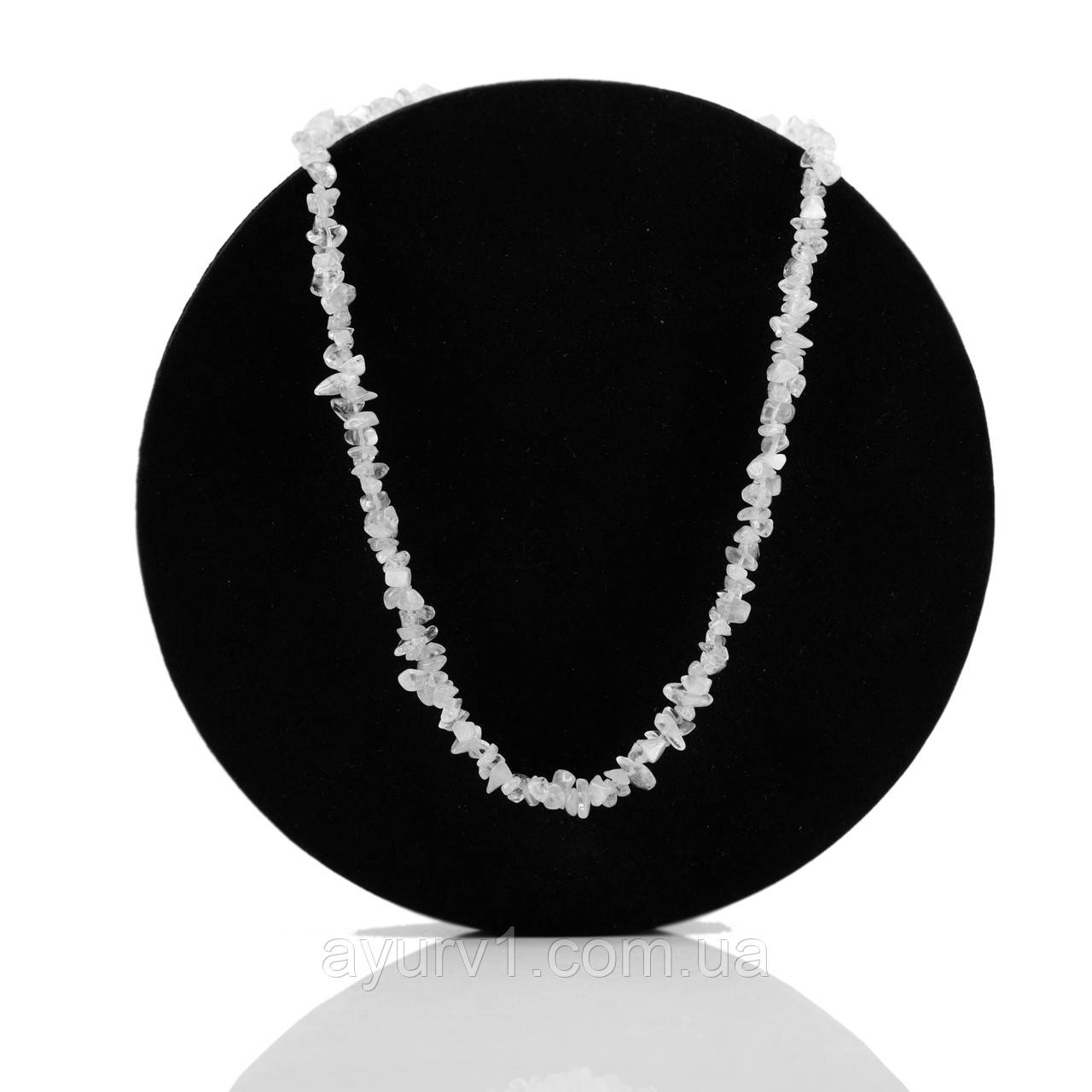 Напівпрозоре кольє із кварцу