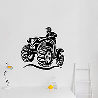 Вінілова інтер'єрна наклейка кольорова декор на стіну, шпалери та інші поверхні "Квадроцикл. Транспорт" з оракалу