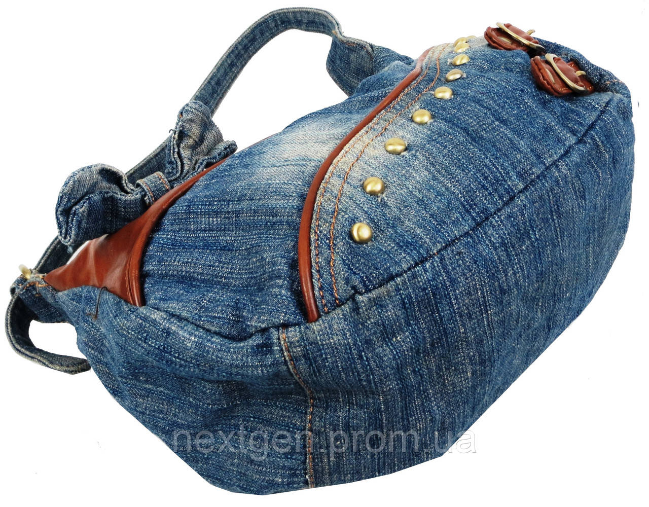 Женская джинсовая сумка Fashion jeans bag Синий (Jeans8031 blue) KN, код: 7730861 - фото 7 - id-p2125918263