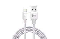 Кабель Recci RCL-H100 USB Lightning Delicate 1м сірий