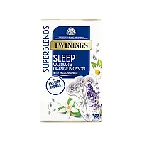 Чай Твайнінгс Twinings Superblends Sleep Valerian & Orange Blossom 20пак.