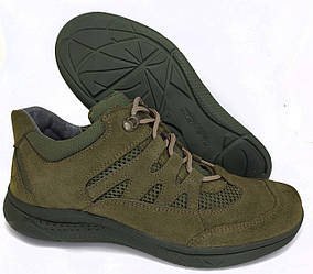 Тактичні кросівки хакі військові чоловічі літні легкі. Натуральний замш.