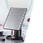 Косметичне дзеркало Magic Makeup Mirror для макіяжу 22LED з підсвічуванням, USB батарейки, фото 9