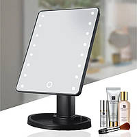 Косметическое зеркало Magic Makeup Mirror для макияжа 22LED c подсветкой, USB батарейки