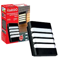 Светодиодный светильник VARGO ЖКХ 24W 6500K 2400lm IP54 AC165-265V прямоугольн.с решеткой Размер: 200x162x58мм