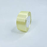 Стрічка атласна, 4 см, айворі, 23 м - рулон, фото 2