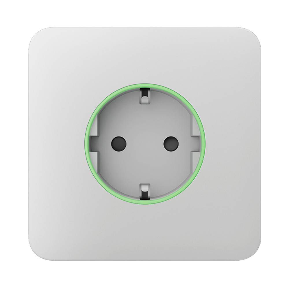 Передня панель Ajax SoloCover (type F) white для вбудованої розетки