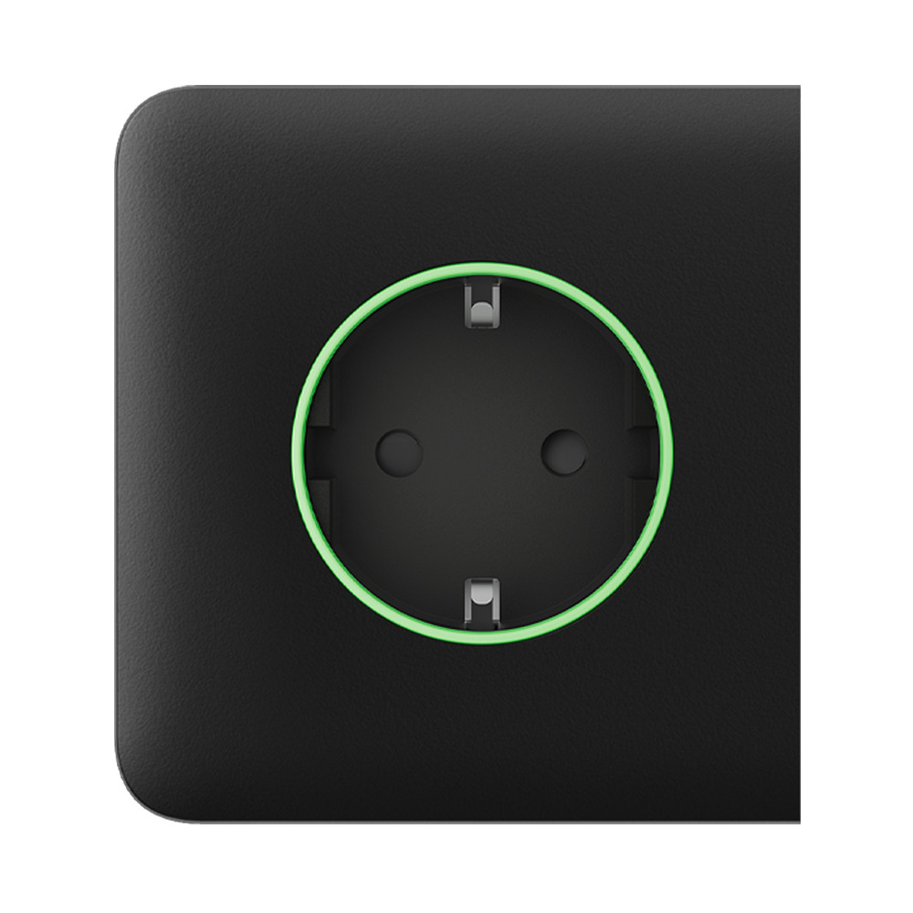 Бічна панель Ajax SideCover (type F) black для вбудованої розетки