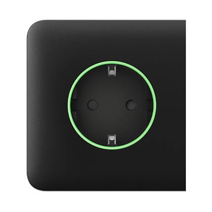 Бічна панель Ajax SideCover (type F) black для вбудованої розетки, фото 1