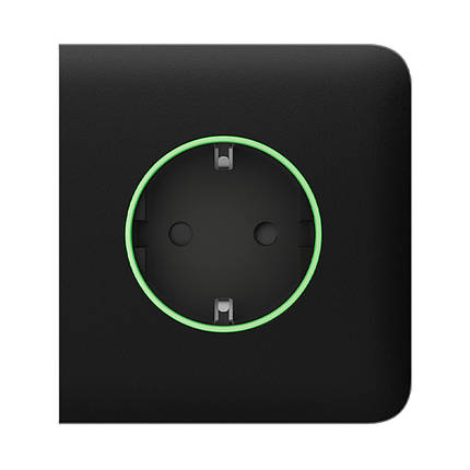 Бічна панель Ajax SideCover (type F) black для вбудованої розетки, фото 2