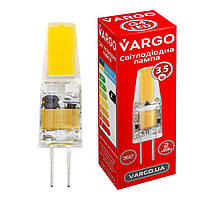 LED лампа VARGO G4, 3.5W, COB, 6500K, AC 220V, ɸ10×H32mm (V-114869)