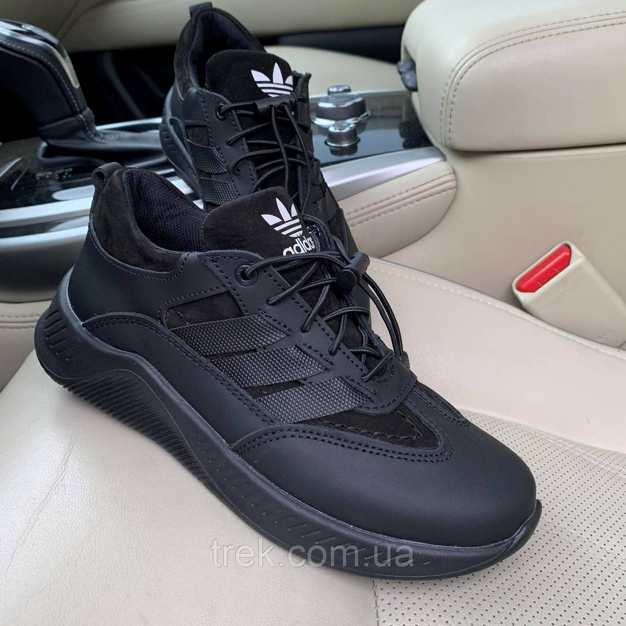 Кросівки шкіряні чорні /23486/ 35р, фото 1