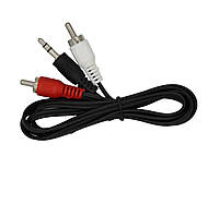 Кабель перехідник серії QIV QBR-A 0105 P з mini-Jack 3.5 мм під 2RCA (дрот)