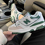 Кросівки шкіряні зелено-білі /23500/ 40р, фото 2