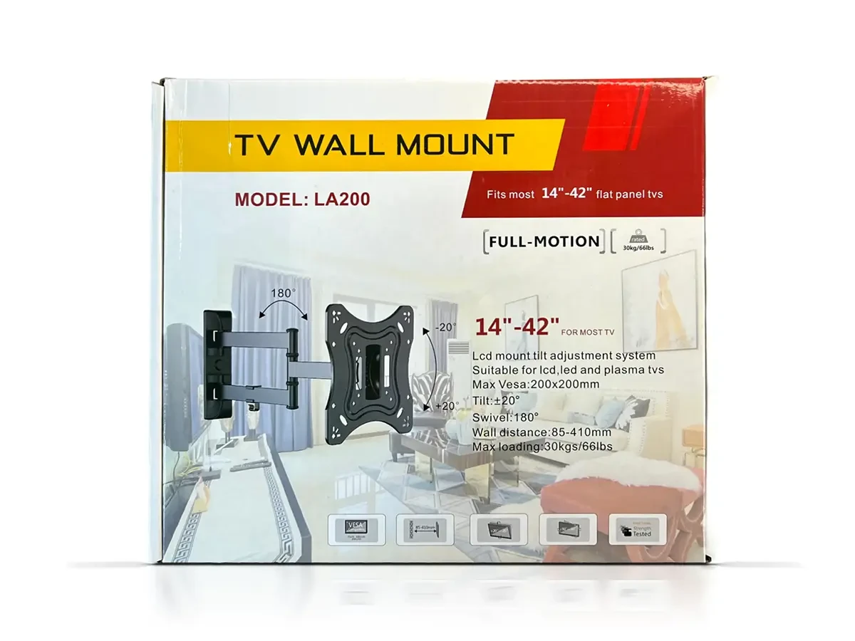 Настінне кріплення для телевізора консольне 14"-42" LA200 5шт 6860, фото 1