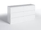 Комод білий 6 ящиків для спальні габаритами 140*75*40 см, фото 2