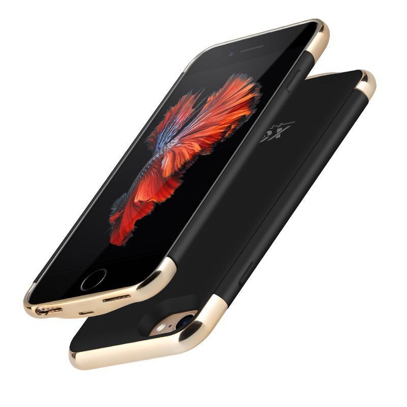 Чохол-акумулятор XON PowerCase для iPhone 6 Plus/6S Plus/7 Plus/8 Plus 4000 mAh Чорний/Золотий (2414), фото 1